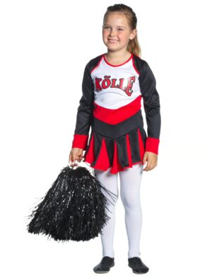 Kleid Cheerleader Kölle 116 Farbe: schwarz/rot