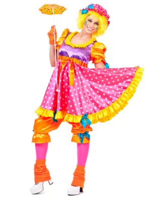 Kleid Clown 3-tlg. S Farbe: bunt