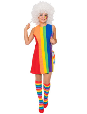 Kleid Damen rainbow 2XL