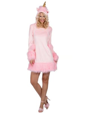 Kleid Einhorn Damen rosa 34/36