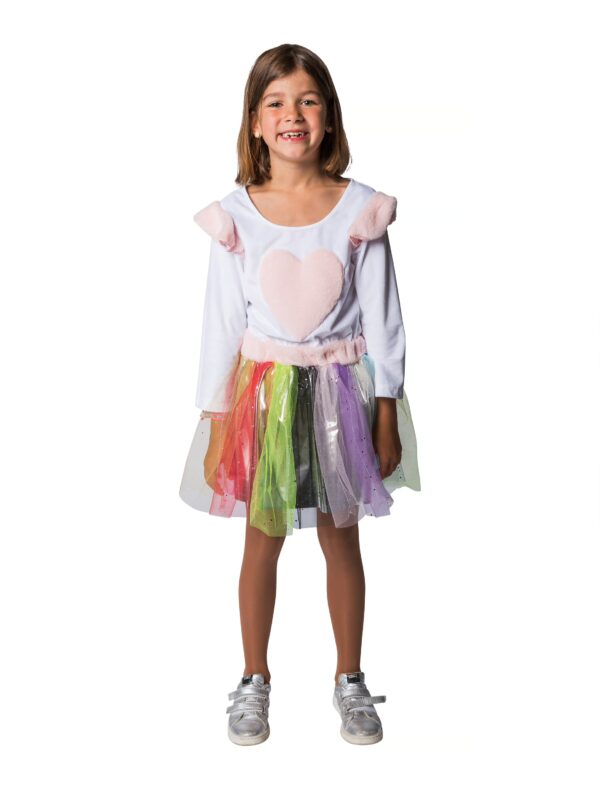 Kleid Einhorn Kinder mehrfarbig