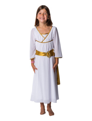 Kleid Engel lang Kinder weiß