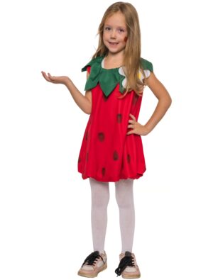 Kleid Erdbeere Mädchen rot