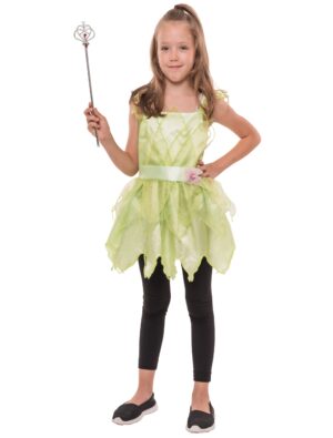 Kleid Fee Kinder grün 4-6 Jahre