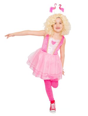 Kleid Flamingo Kinder Mädchen pink 7-8 Jahre