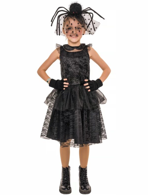 Kleid Gothic Schulmädchen Damen schwarz
