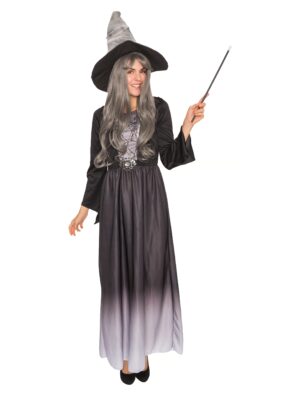 Kleid Halloween mit Kapuze Damen schwarz S