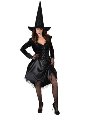 Kleid Hexe deluxe schwarz S