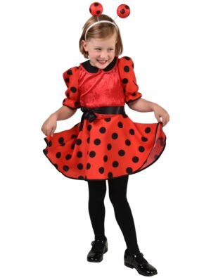 Kleid Käferchen Kinder schwarz/rot