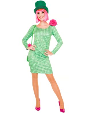 Kleid Kaktus Damen grün L
