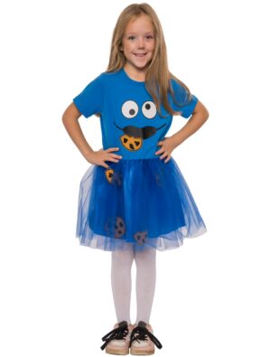 Kleid Krümelchen Mädchen blau 98/104