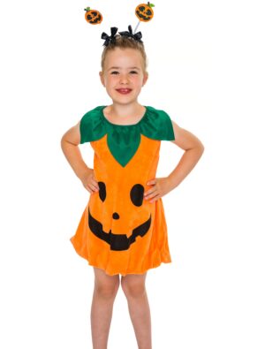 Kleid Kürbis orange 98-104