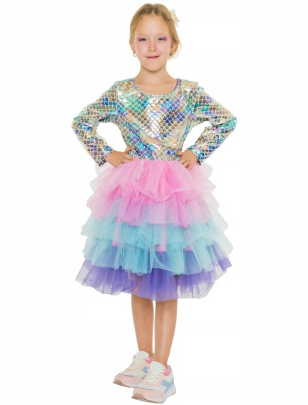 Kleid Meerjungfrau Kinder bunt 98/104 Farbe: bunt