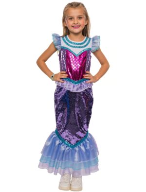 Kleid Meerjungfrau Mädchen lila