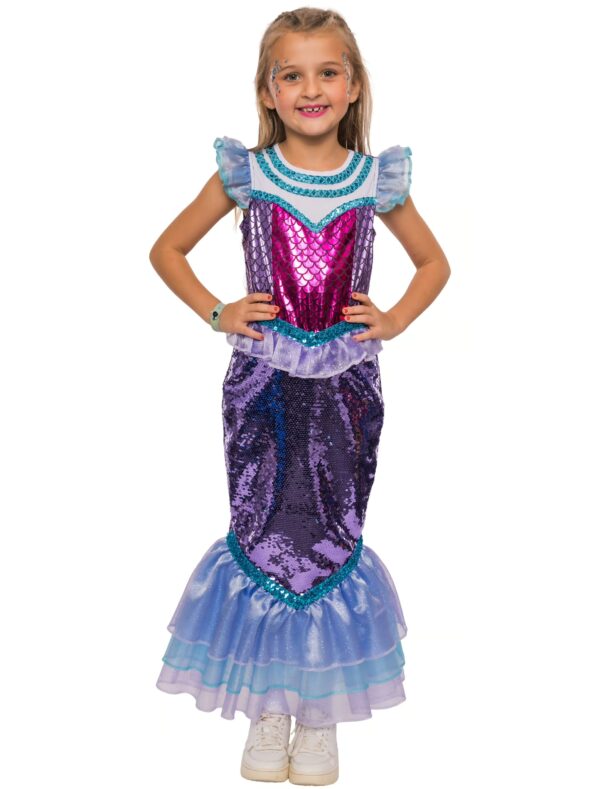 Kleid Meerjungfrau Mädchen lila