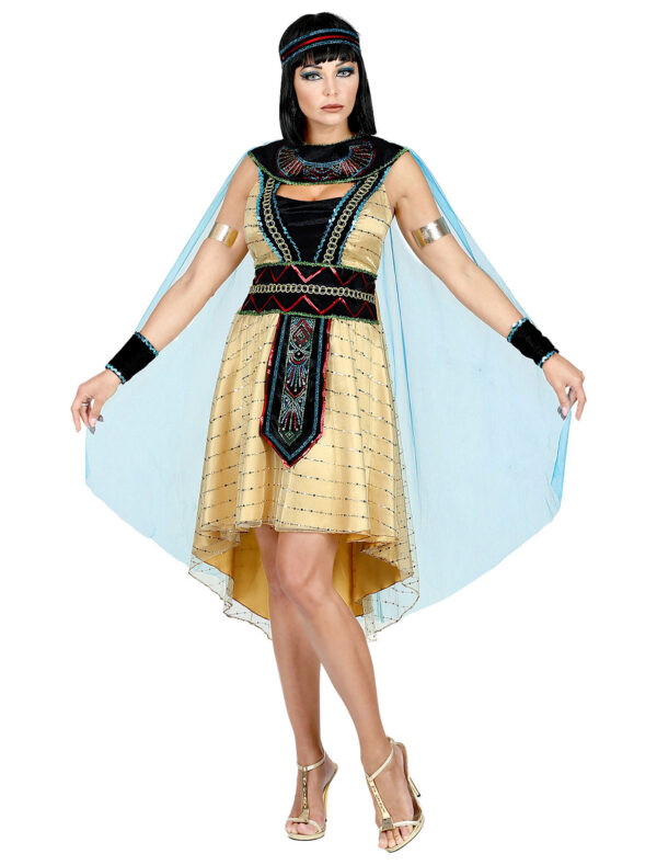 Kleid Nofretete 3-tlg. schwarz/gold M