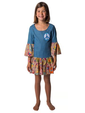 Kleid Peace Kinder blau