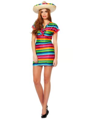 Kleid Pinata gestreift Damen bunt 40 Farbe: bunt