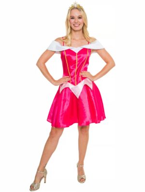 Kleid Prinzessin Märchen Damen rot XS