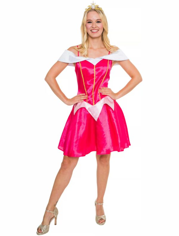 Kleid Prinzessin Märchen Damen rot XS