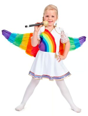 Kleid Regenbogen 104 Farbe: bunt