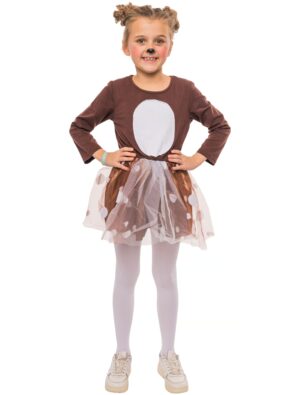 Kleid Rehkitz Kinder braun/weiß 98/104