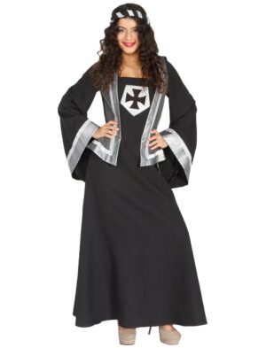 Kleid Ritter Dame schwarz 38