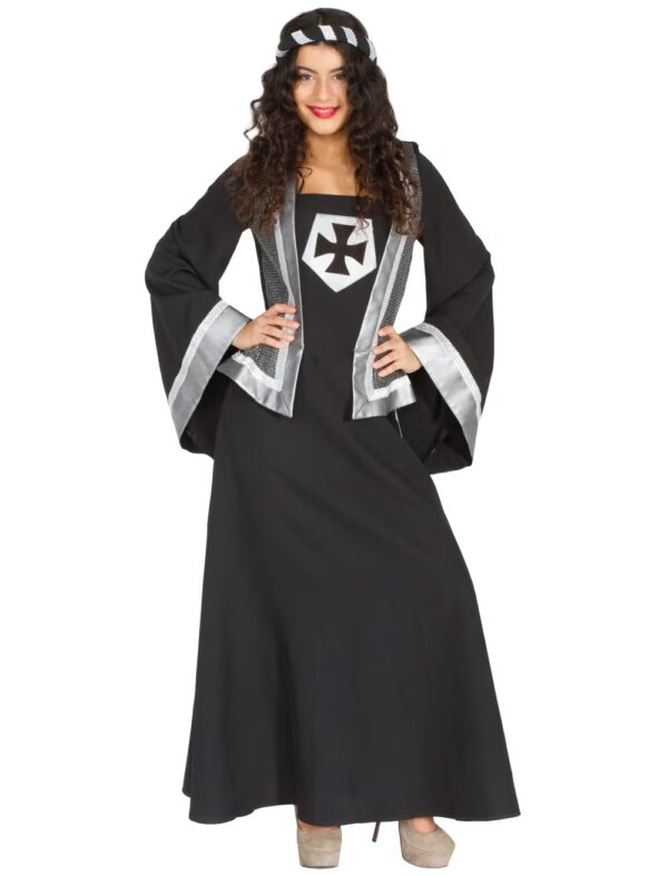 Kleid Ritter Dame schwarz 38