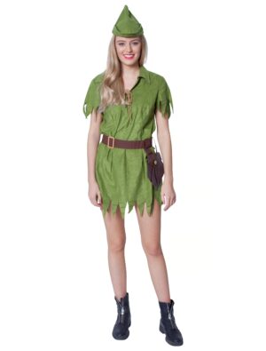 Kleid Robin Dame Damen grün XS