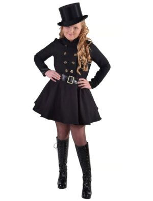 Kleid Schornsteinfegerin Kinder 2-tlg. schwarz 116