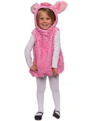 Kleid Schwein Kinder pink 134-140