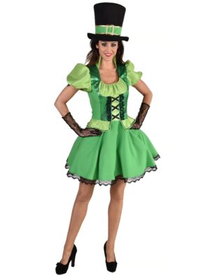 Kleid St. Patricks Day Damen grün M