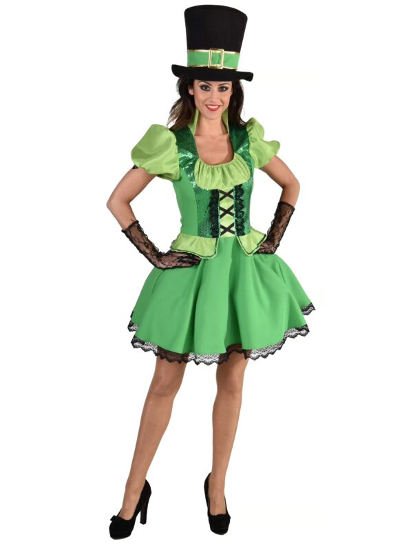 Kleid St. Patricks Day Damen grün M