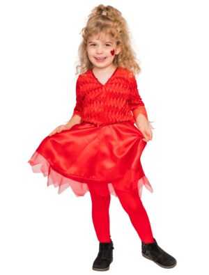 Kleid Teufel Kinder Mädchen rot 116