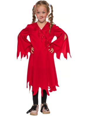 Kleid Teufel Kinder rot
