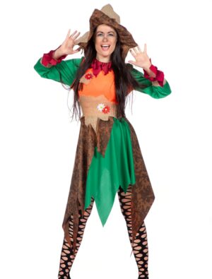 Kleid Vogelscheuche Damen bunt 36 Farbe: bunt