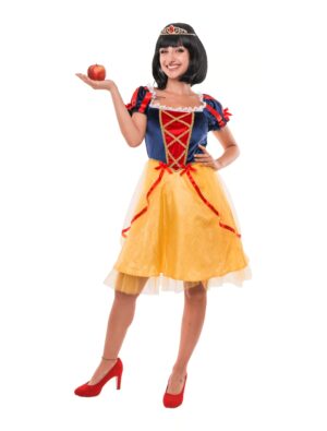 Kleid Waldprinzessin Damen blau/gelb S