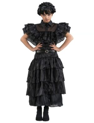 Kleid Wednesday Addams schwarz