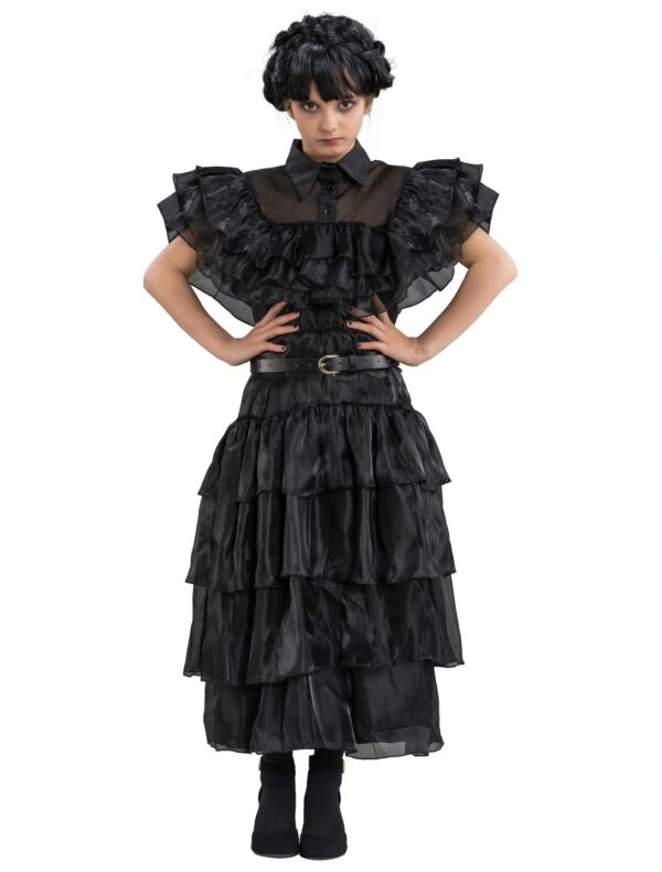 Kleid Wednesday Addams schwarz