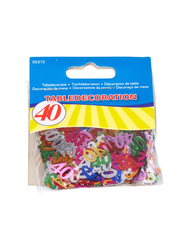 Konfetti 40 bunt 15g Farbe: mehrfarbig
