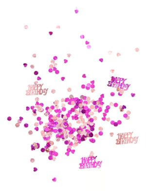 Konfetti Happy Birthday rosa 15g