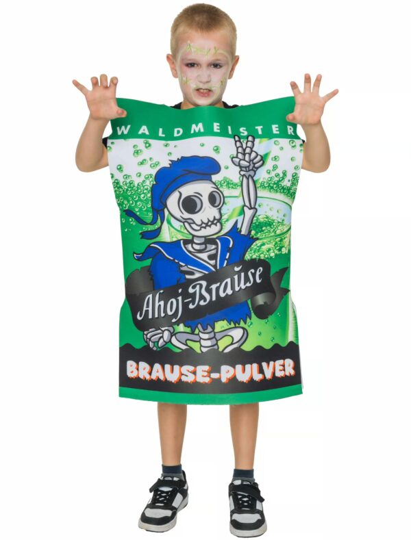 Kostüm Ahoj-Brause Halloween Kinder grün one size