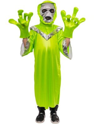 Kostüm Alien 4-tlg.  grün 140