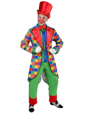 Kostüm Clown Herren 2-tlg. bunt S Farbe: bunt