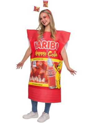 Kostüm HARIBO Happy-Cola Erwachsene bunt one size Farbe: bunt