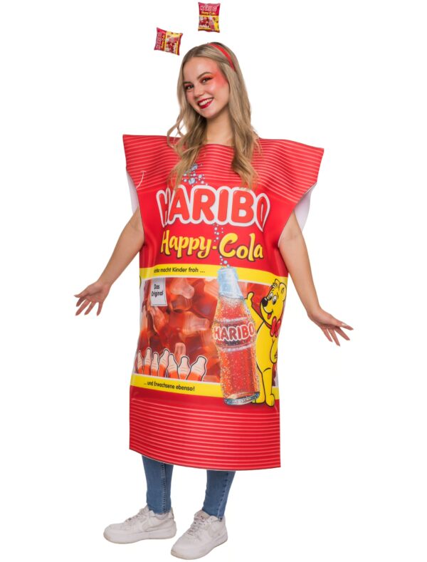 Kostüm HARIBO Happy-Cola Erwachsene bunt one size Farbe: bunt