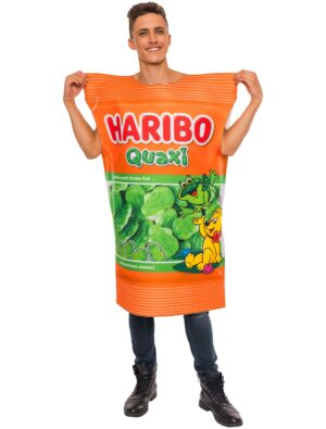 Kostüm HARIBO Quaxi Erwachsene weiß/grün one size