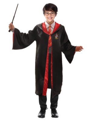 Kostüm Harry Potter 5-tlg. Kinder schwarz 7-9 Jahre