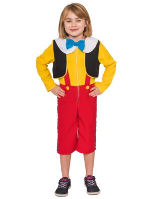 Kostüm Holzpuppe Kinder 2-tlg. bunt 116 Farbe: bunt