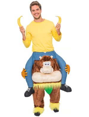 Kostüm Huckepack Affe braun one size